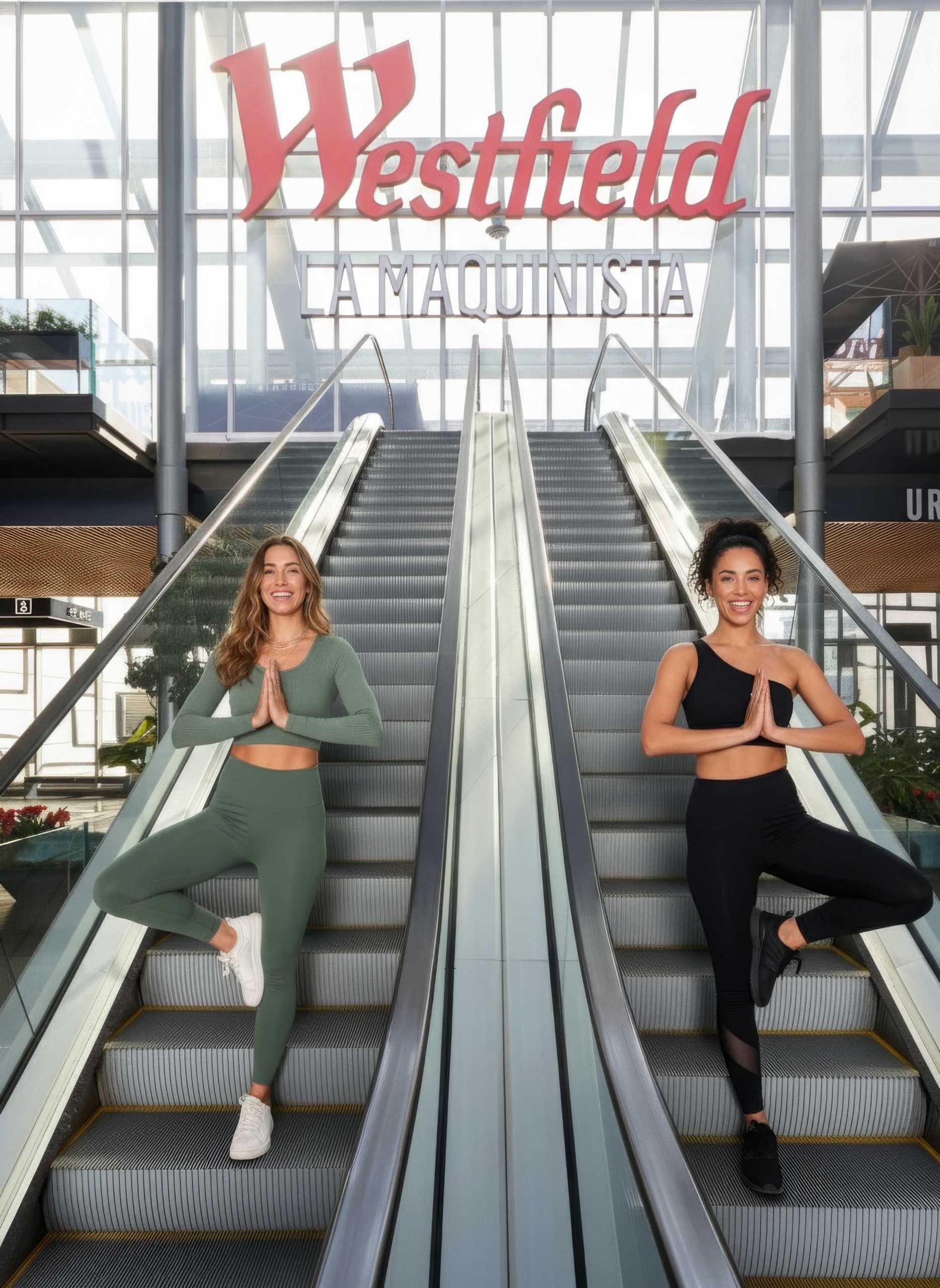 Acción de marca en Westfield con el centro lleno de vida